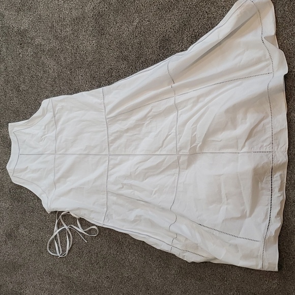 Theory Women Ladder Eyelet Sleeveless Midi Dress sz 6 - Picture 13 of 13